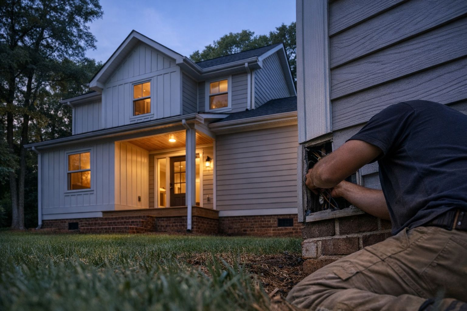 Completed siding project on a home in Raleigh, NC